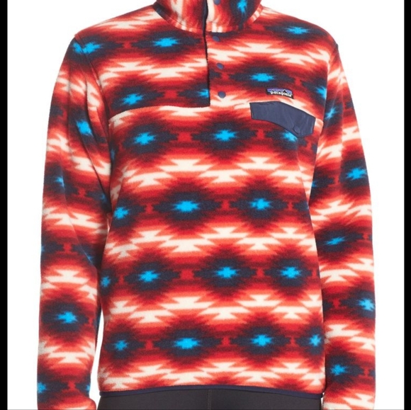 Patagonia Synchilla Snap T Recycled Fleece Pullover in Wild Desert - Picture 3 of 16